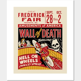 Wall Of Death - Hell On Wheels Posters and Art